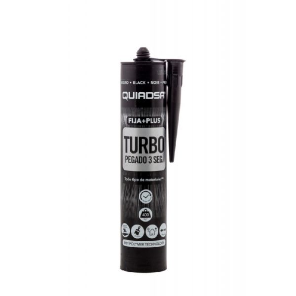 ADHESIVO FIJA + PLUS TURBO NEGRO QUIADSA