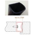 PERFIL GOMA SINTETICA 36X35 NEGRO TIRA 2.5 MET